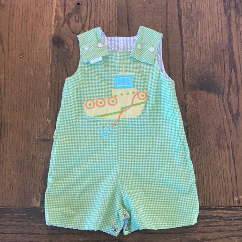 Bailey Boys Reversible John John. 9 month